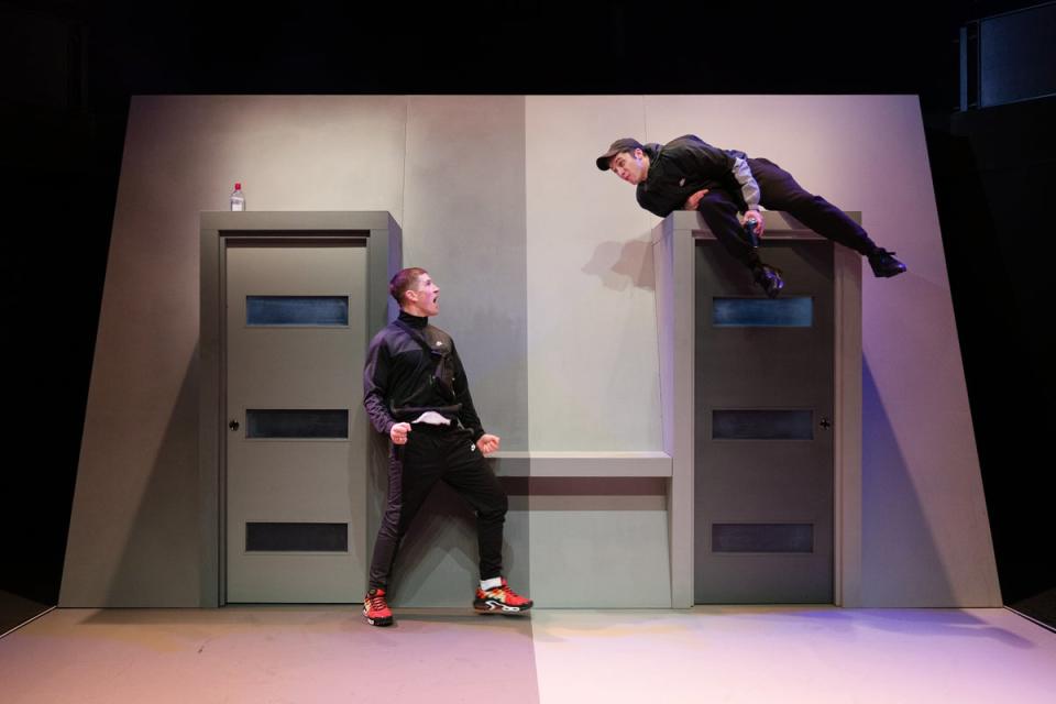 Kyle Rowe and Eddie-Joe Robinson in ‘Sorry, You’re Not A Winner’ (Steve Tanner)