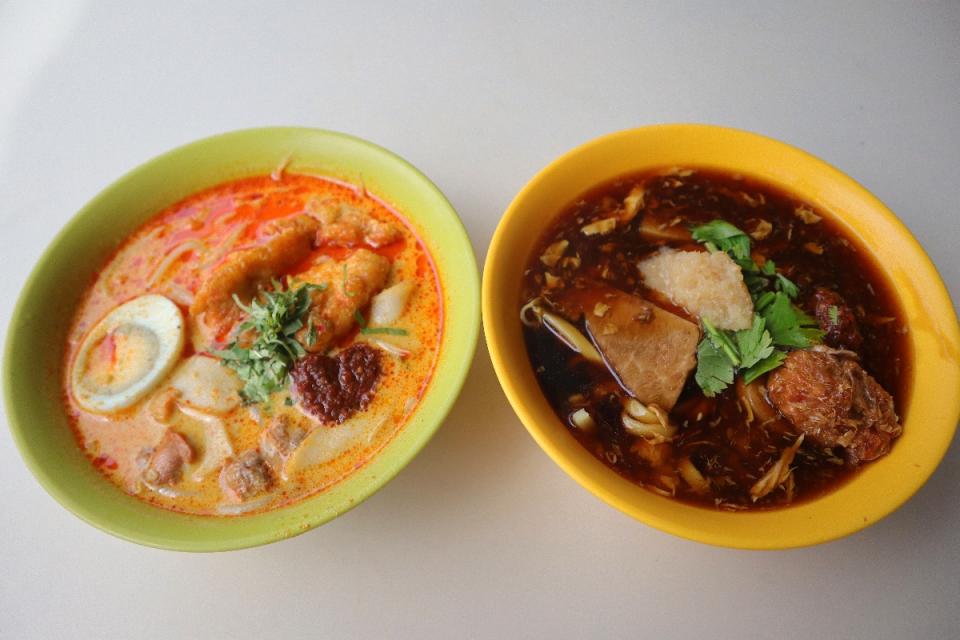 Chong boon market - amk loh mee laksa dishes