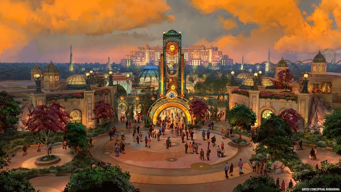 Rendering of Universal Orlando Resort's new theme park