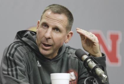 Bo Pelini speaks during a press conference. He was fired Sunday after seven seasons at the school. (AP)