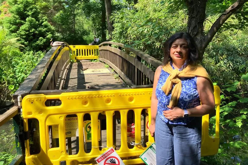 Gita Bapat, 58, in Kelsey Park, Beckenham, Bromley