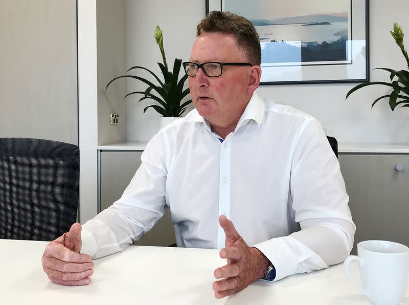 Reserve Bank of New Zealand (RBNZ) Governor Adrian Orr is pictured during an interview at the bank in Wellington