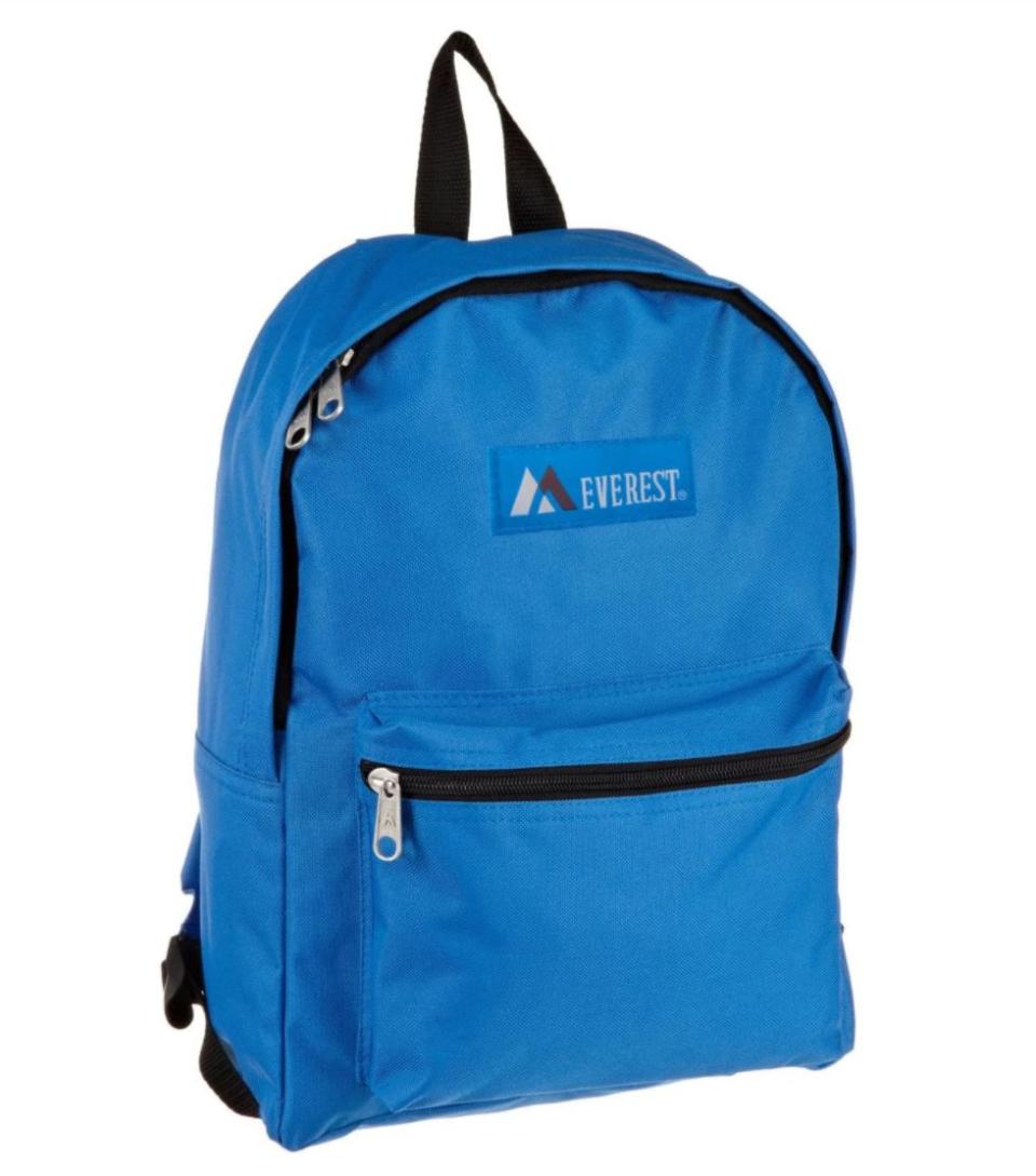 Find this <a href="https://amzn.to/2P2UVXO" target="_blank" rel="noopener noreferrer">Everest Luggage basic backpack</a> for $9 on <a href="https://amzn.to/2P2UVXO" target="_blank" rel="noopener noreferrer">Amazon</a>.