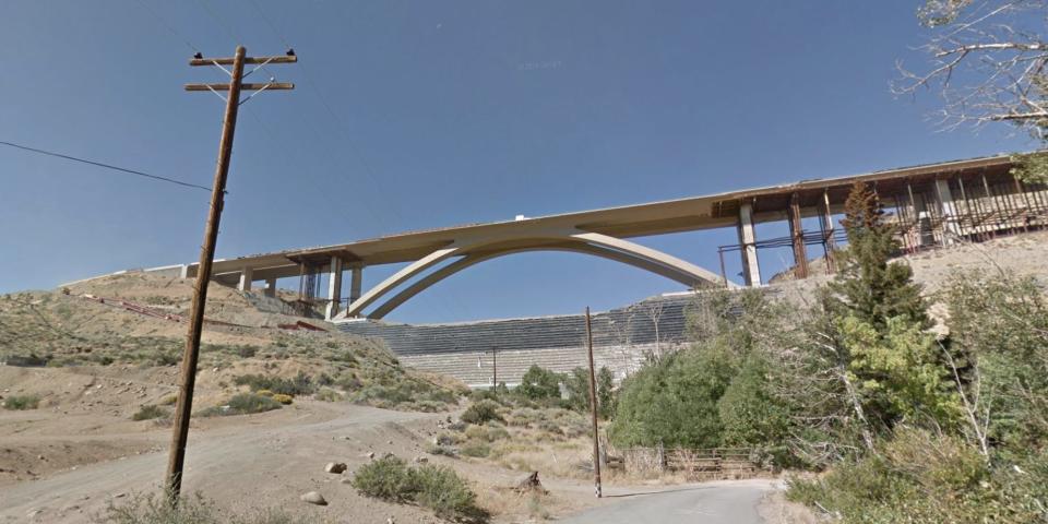 Galena Creek bridge under construction 2011 Nevada