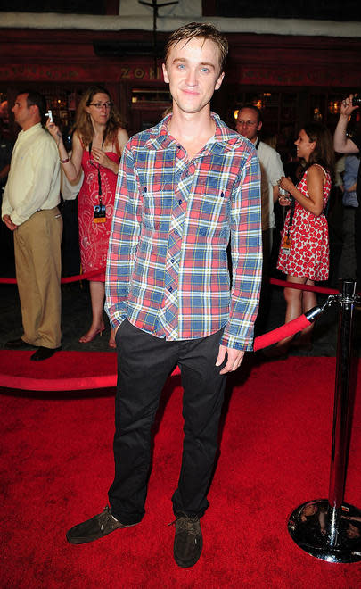 <p>Tom Felton attends the Grand Opening of The Wizarding World of Harry Potter at Universal Orlando on June 16, 2010 in Orlando, Florida.</p>