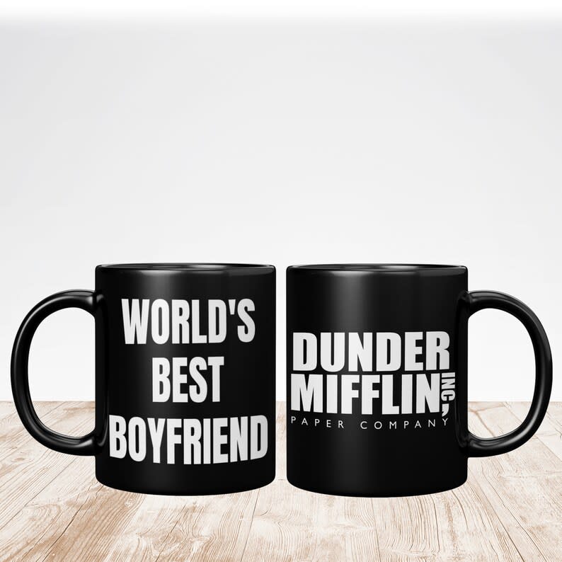 <p><a href="https://clicks.trx-hub.com/xid/hearstcorp_9eb67_svn?q=https%3A%2F%2Fwww.etsy.com%2Flisting%2F757605702%2Fthe-office-mug-worlds-best-boyfriend-mug&p=https%3A%2F%2Fwww.seventeen.com%2Flove%2Fdating-advice%2Fadvice%2Fg606%2Fboyfriend-gifts%2F&utmSource=yahoo-us&utmCampaign=210&utmMedium=syn" rel="nofollow noopener" target="_blank" data-ylk="slk:Shop Now;elm:context_link;itc:0;sec:content-canvas" class="link ">Shop Now</a></p><p>The Office World's Best Boyfriend Mug</p><p>etsy.com</p><p>$26.20</p>