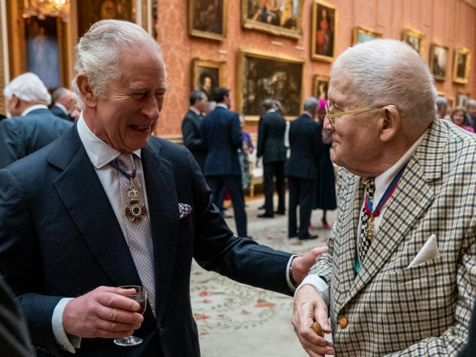 David Croc-kney: with King Charles at a luncheon at Buckingham Palace (Getty)