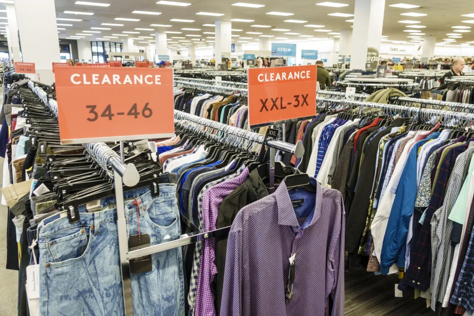 Miami, Nordstrom Rack, men's clothing in discount outlet. (Photo by: Jeffrey Greenberg/Education Images/Universal Images Group via Getty Images)