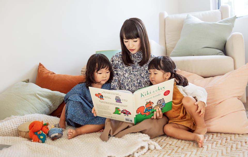 Marie Kondo keeps the peace between her two daughters by teaching the importance of inner reflection. (Courtesy KonMari by Marie Kondo)