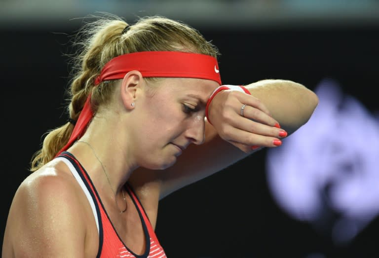 The Czech Republic's Petra Kvitova crashed out of the Australian Open at the hands of Daria Gavrilova on January 20, 2016