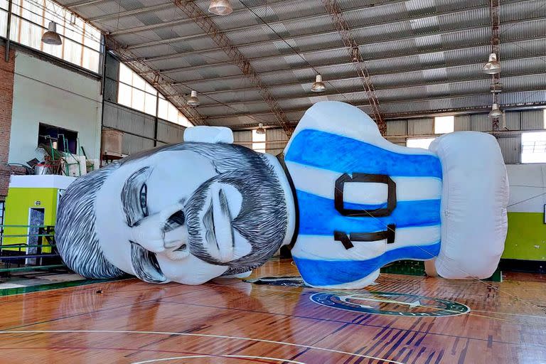 El inflable gigante de Messi que se expondrá en el Obelisco