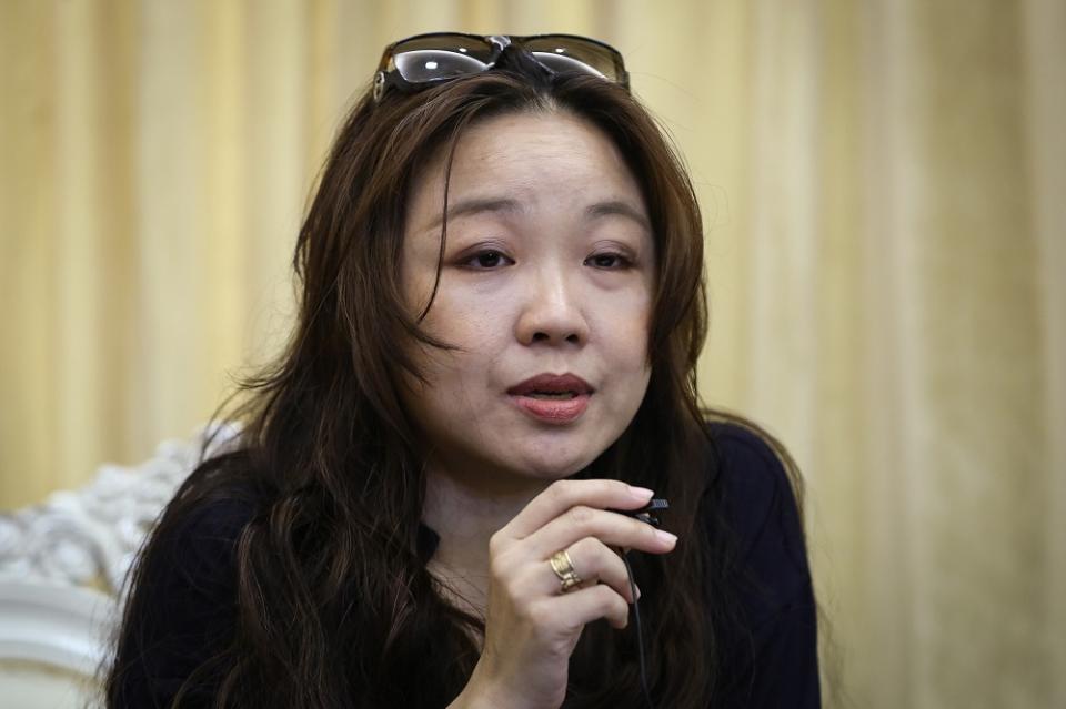 'Protect Malaysia’ spokesperson Christina Teng speaks during a press conference in Shah Alam September 24, 2020. ― Picture by Yusof Mat Isa