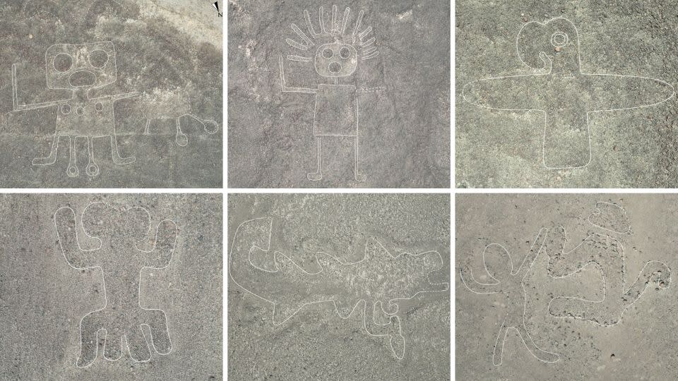 Der Zweck dieser Symbole ist unklar, es wird jedoch angenommen, dass das Gebiet ein heiliger Ort für das Volk von Nazca war. - Yamagata-Universitätsinstitut von Nasca