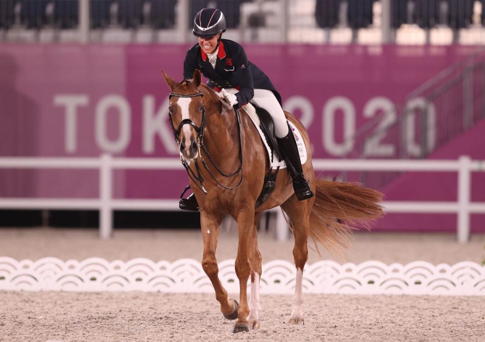 <p>After an impressive display earning bronze as part of GB's dressage final team, Charlotte Dujardin has become Great Britain's most decorated female Olympian ever after winning bronze in the individual dressage event. Dujardin surpassed rower Katherine Grainger's five Olympic medals record, having now won six. <br></p>