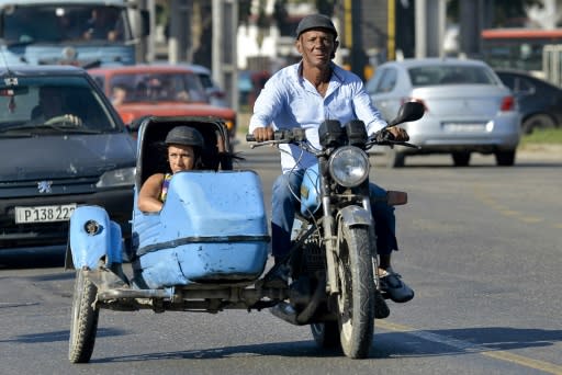 Havana is a living museum for old motorcycles, with motorbikes with sidecars made in Russia, Czechoslovakia and East Germany dating from when Cuba was in the Soviet Union's orbit