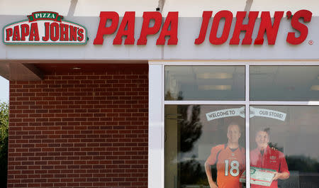 FILE PHOTO: The Papa John's store in Westminster, Colorado, U.S. August 1, 2017. REUTERS/Rick Wilking