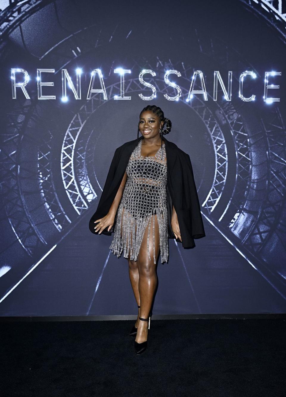 london, england november 30 editorial use only exclusive coverage clara amfo attends the london premiere of renaissance a film by beyonce on november 30, 2023 in london, england photo by gareth cattermolewireimage for parkwood