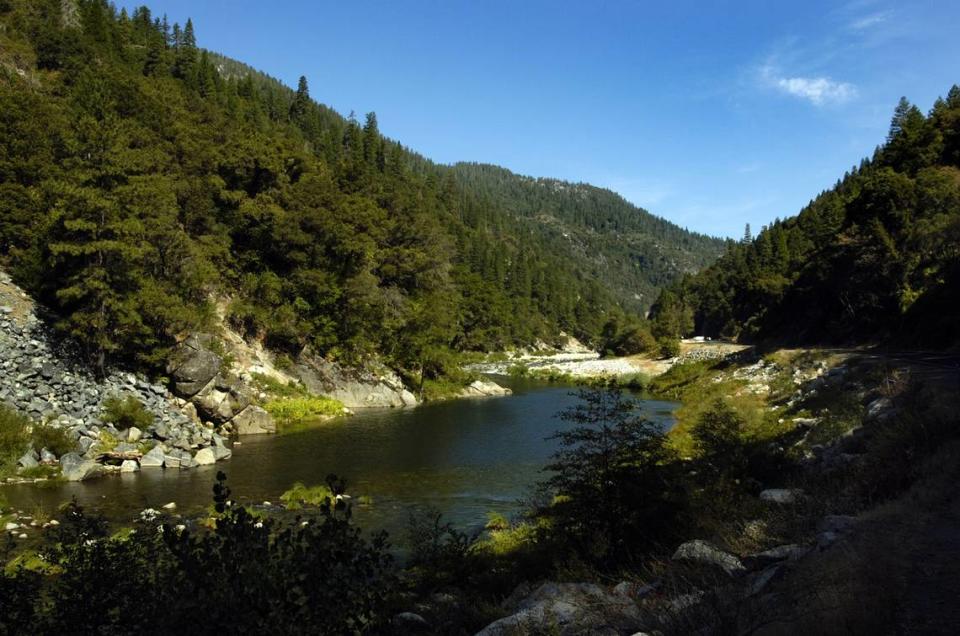 The north fork of the Feather River in Plumas County Thursday, Sept. 22, 2005, looking east up the canyon off Highway 70.