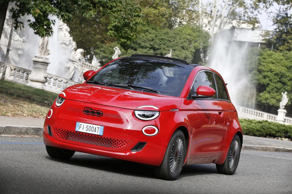 The new Fiat 500e electric city car is expected to go on sale in late 2023.