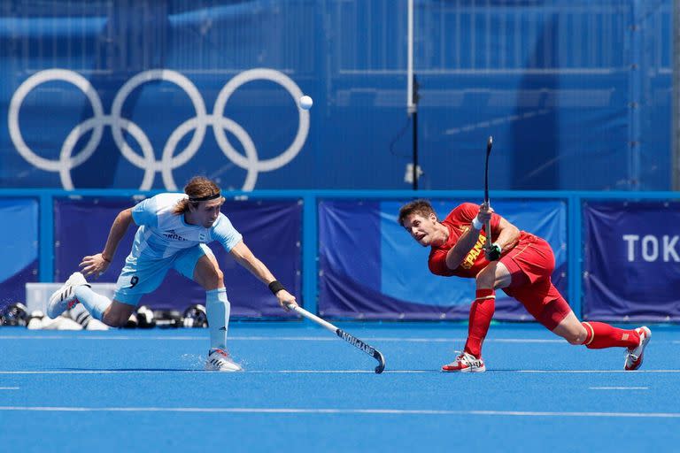 24-07-2021 España no puede pasar del empate ante Argentina (1-1) en el arranque del torneo de hockey hierba en los Juegos Olímpicos de Tokyo 2020.  España no precisa ante Argentina en el arranque olímpico  DEPORTES COE