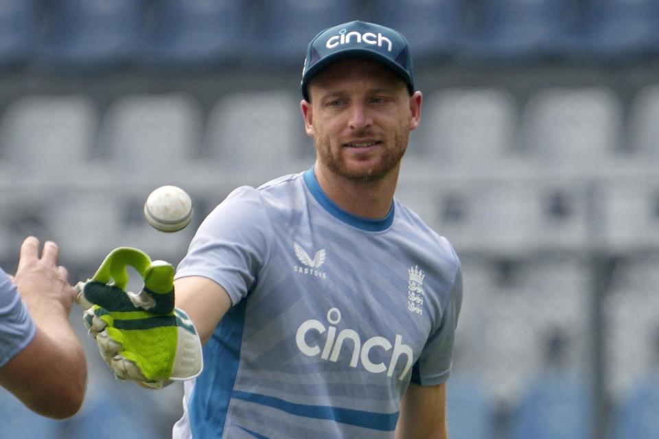 DECISIONS, DECISIONS: England captain Jos Buttler Picture: AP Photo/Rajanish Kakade