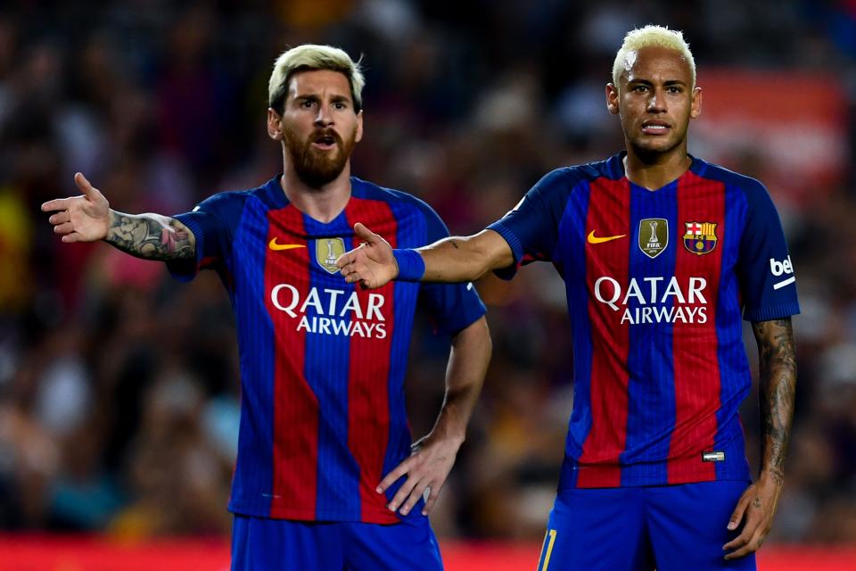 Lionel Messi and Neymar in the Barcelona days (Getty Images)