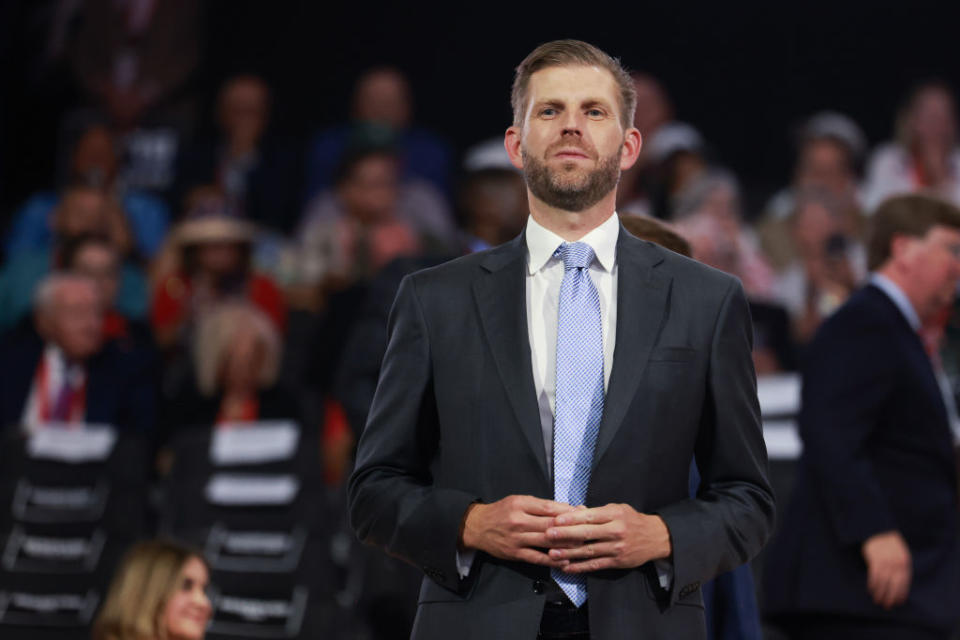 Eric Trump, son of former U.S. President Donald Trump, attends the second day of the Republican National Convention at the Fiserv Forum on July 16, 2024.<span class="copyright">Joe Raedle—Getty Images</span>