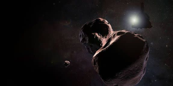 An artist's conception of what Ultima Thule might look like.