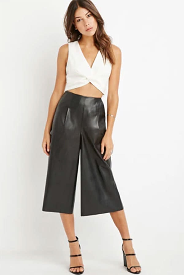 Forever 21 Faux Leather Gauchos, $37.90 