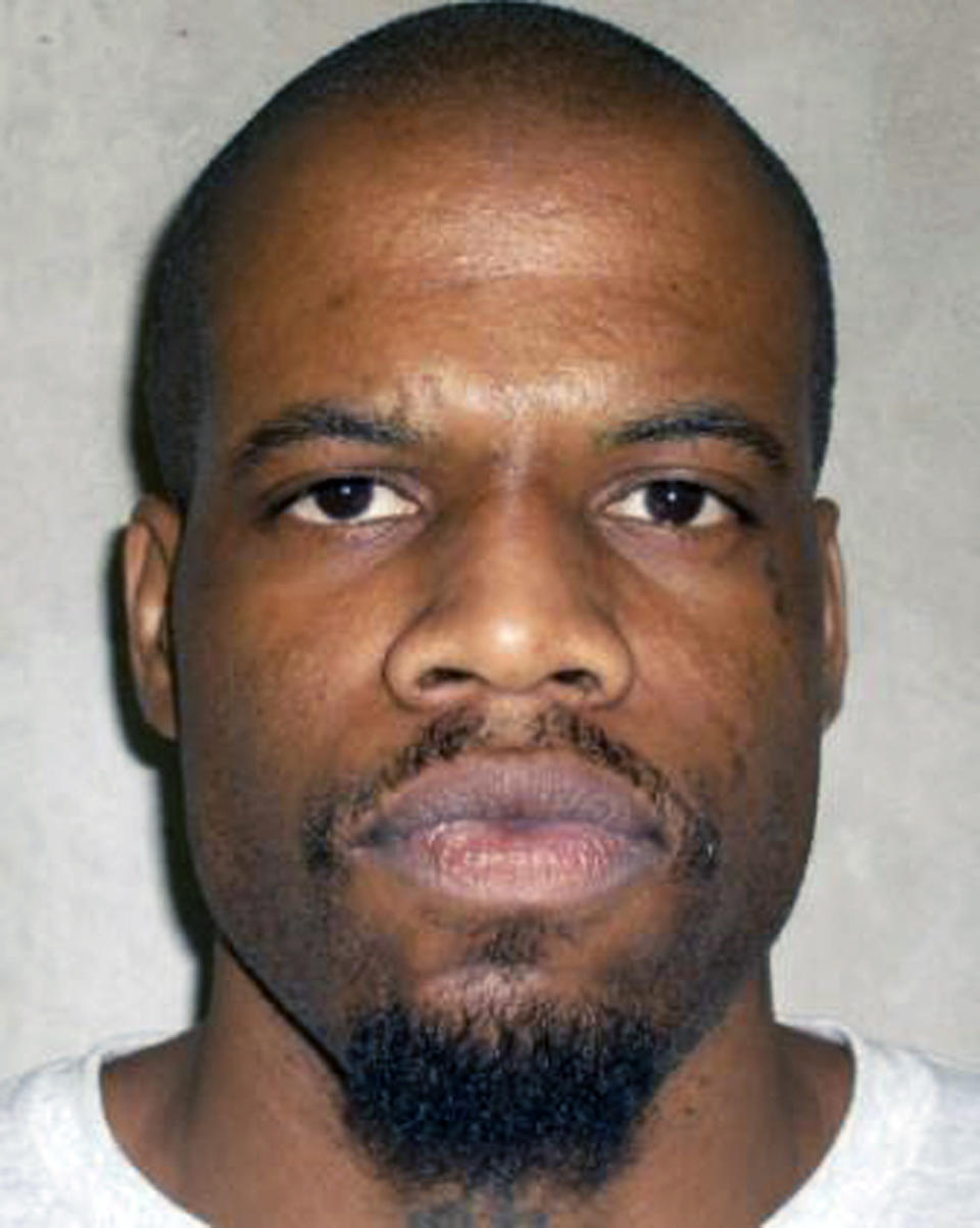 FILE - This June 29, 2011 file photo provided by the Oklahoma Department of Corrections, shows Clayton Lockett. An Oklahoma judge ruled the state’s execution law unconstitutional Wednesday, March 26, 2014, because its privacy provision is so strict that it prevents inmates from finding out the source of drugs used in executions, even through the courts. Inmates Lockett and Charles Warner asked Oklahoma prison officials who was making the drugs that would kill them next month and whether the material was pure. (AP Photo/Oklahoma Department of Corrections, File)