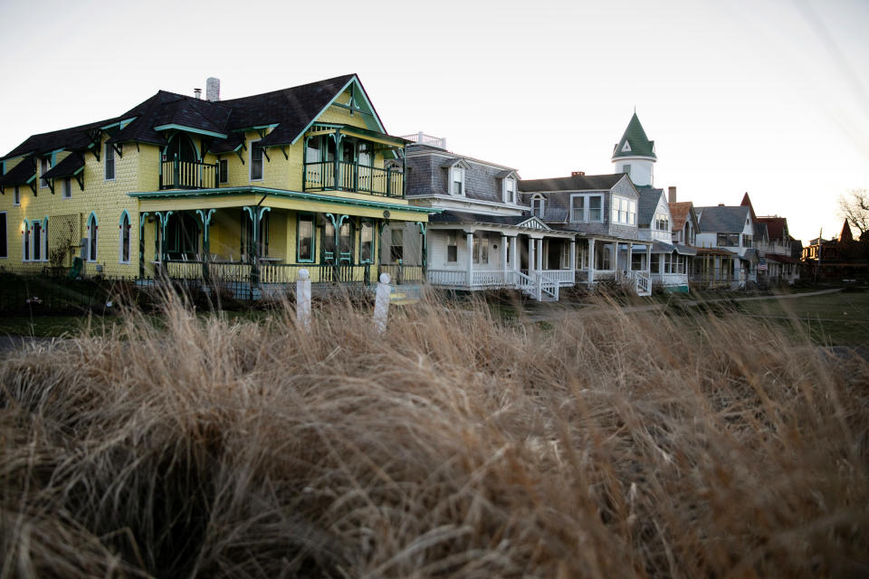 Seasonal homes in Oak Bluffs on Martha's Vineyard. (Kayana Szymczak / for NBC News)