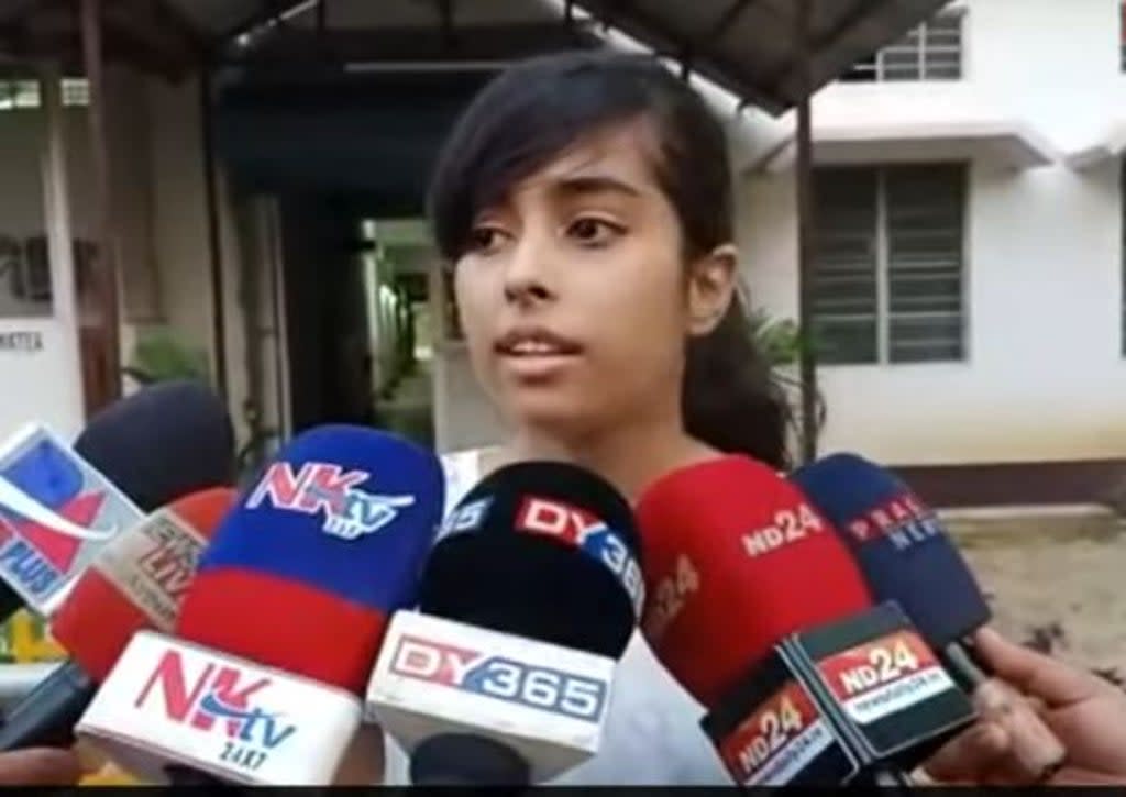 Jublee Tamuli from Assam speaks to the media about her experience on Thursday  (Screengrab/YouTube)