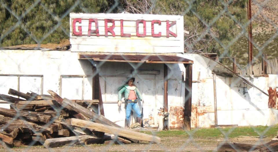 Visitors may be watched by a vigilant sentry while touring what remains of Garlock, as seen on February 15, 2024. Give a wave, take a photo and then leave.