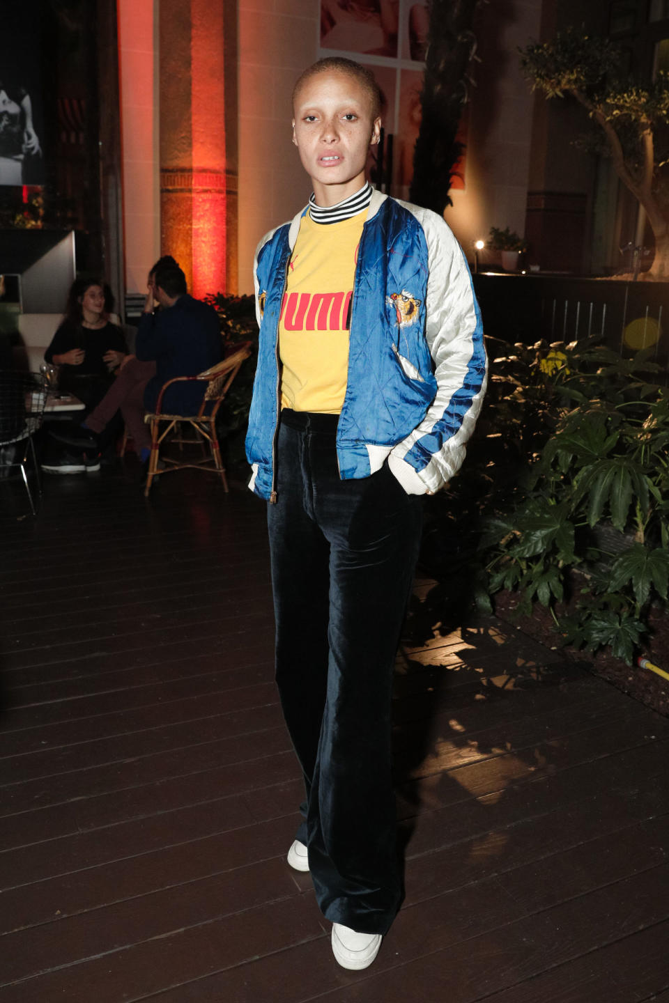 <p>Adwoa Aboah attends the Rochambeau and Aaron Curry party during Paris Fashion Week.</p>