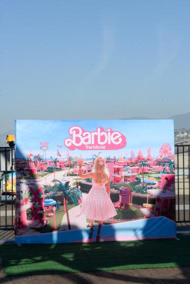 Barbie movie signage from the Party on the Pier fundraiser for UCLA Mattel Children's Hospital