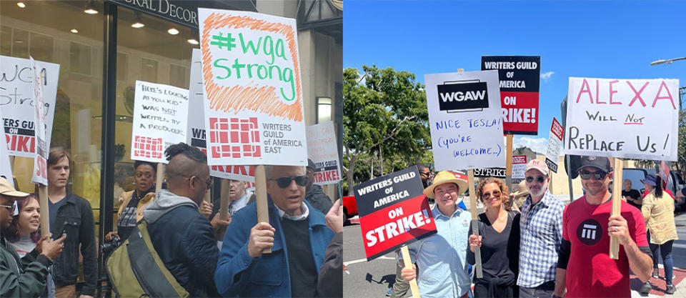 WGA Strike Signage