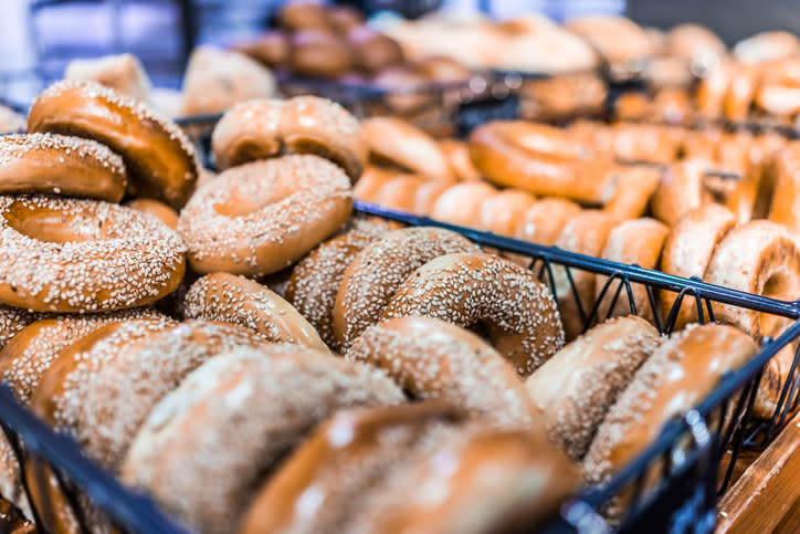 basket of  bagels