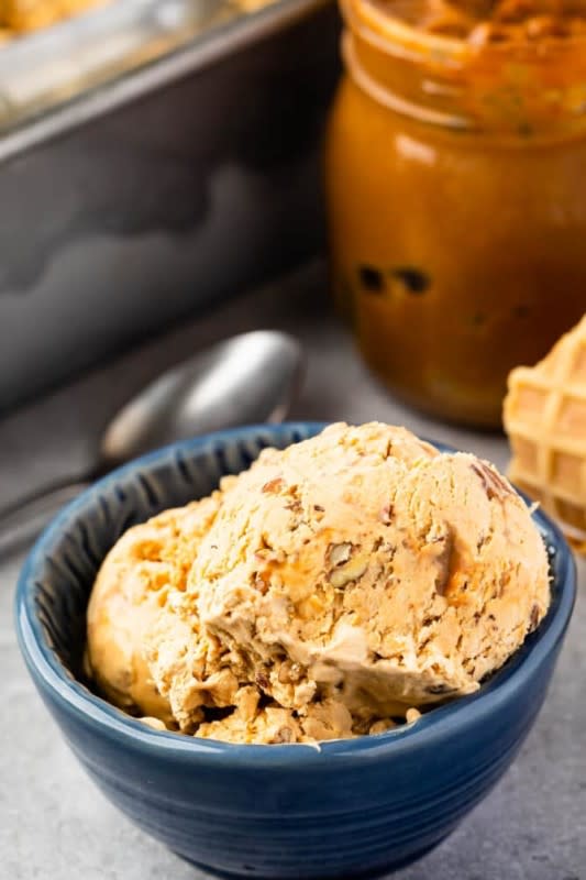 <p>Crazy For Crust</p><p>A caramel-like ice cream that is silky, rich and delish.</p><p><strong>Get the recipe: <a href="https://www.crazyforcrust.com/easy-dulce-de-leche-ice-cream/" rel="nofollow noopener" target="_blank" data-ylk="slk:Dulce de Leche Ice Cream;elm:context_link;itc:0;sec:content-canvas" class="link ">Dulce de Leche Ice Cream</a></strong></p>