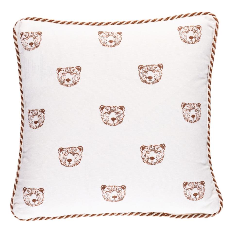 1) Bear Print 14" Pillow