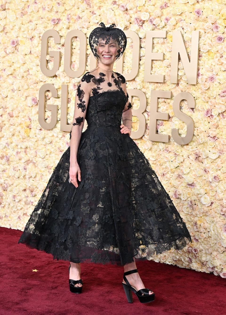 Rosamund Pike at the 2024 Golden Globes on January 7 in Beverly Hills, California.