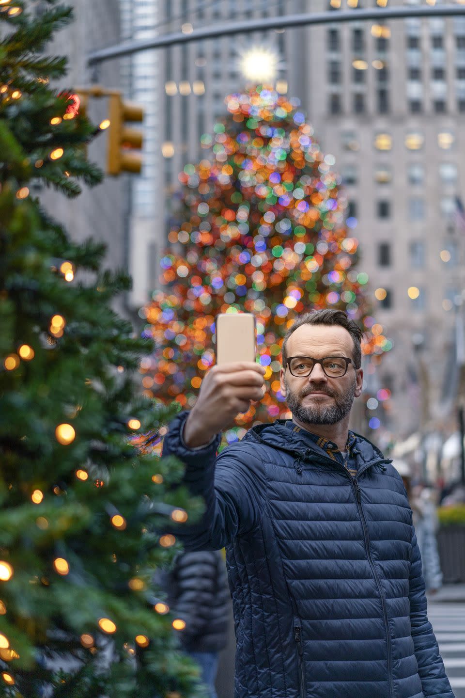 <p>The first <a href="https://www.goodhousekeeping.com/life/news/g4848/rockefeller-center-christmas-trees-history/" rel="nofollow noopener" target="_blank" data-ylk="slk:Christmas tree at Rockefeller Center;elm:context_link;itc:0;sec:content-canvas" class="link ">Christmas tree at Rockefeller Center</a> looked more like Charlie Brown's than the <a href="https://www.history.com/topics/christmas/history-of-christmas-trees" rel="nofollow noopener" target="_blank" data-ylk="slk:resplendent one today;elm:context_link;itc:0;sec:content-canvas" class="link ">resplendent one today</a>. Construction workers first placed a small, undecorated tree while working there in 1931. Two years later, another tree appeared in its place, this time draped in lights. It just kept getting bigger every year. Today, the majestic tree bears more than 25,000 twinkling lights and sees millions of selfie-takers each season. </p>