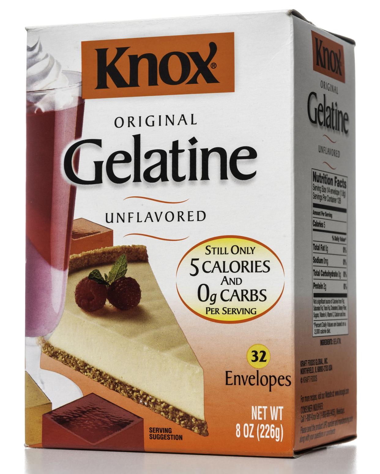 box of knox original unflavored gelatin