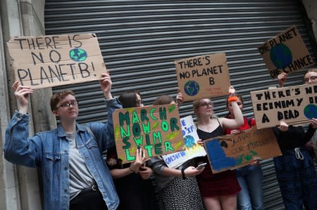 Climate change demonstration in London