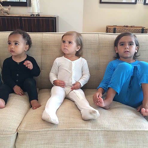 North West & Penelope and Mason Disick