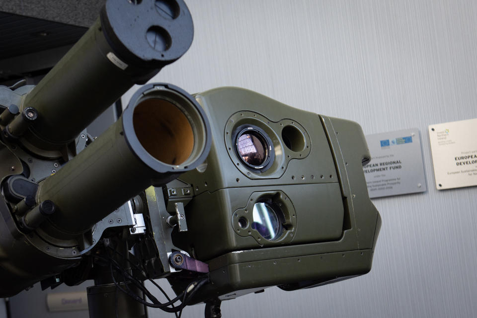 A missile launcher at the Thales plant in east Belfast (Thales/PA)