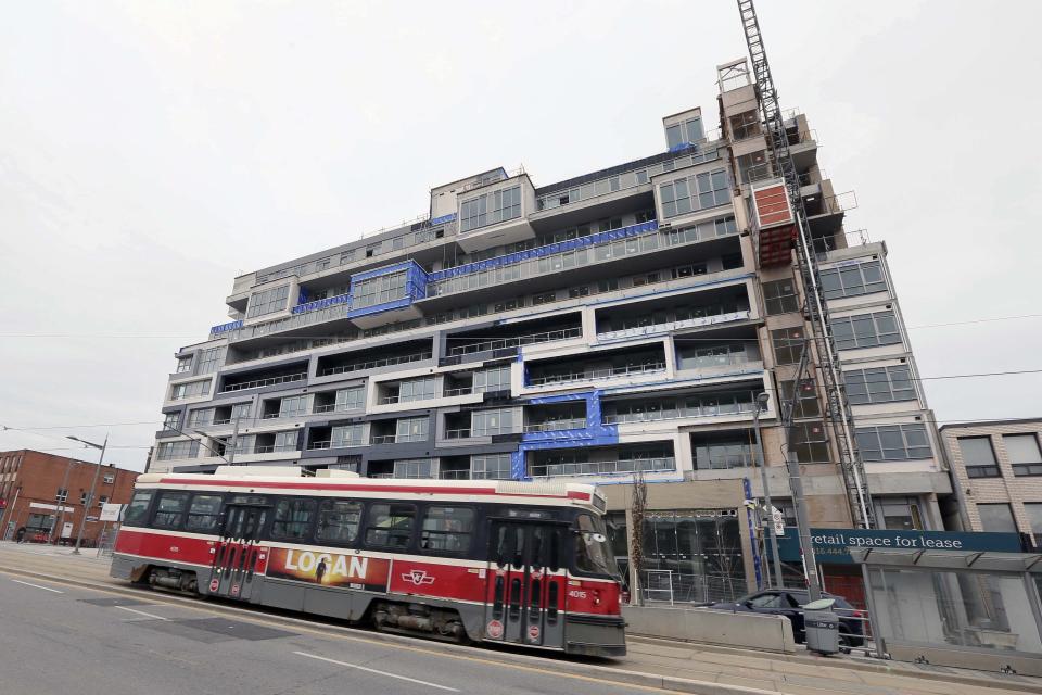 TORONTO, TORONTO, ON - Condo and commercial development under on St. Clair Ave. near Winona Dr. (Getty)