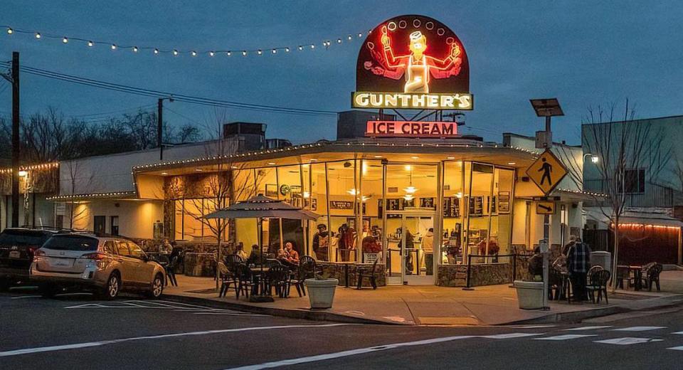 Gunther’s Ice Cream, photographed in 2023, has been a Curtis Park staple since 1949.