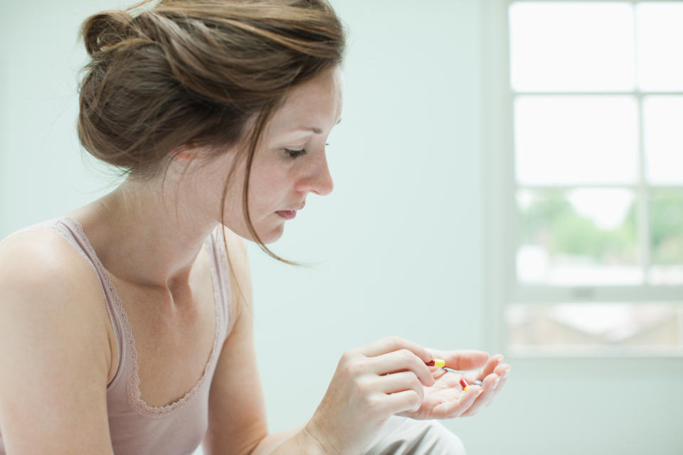 Placenta pills may not help prevent post-natal depression a study has revealed [Photo: Getty]