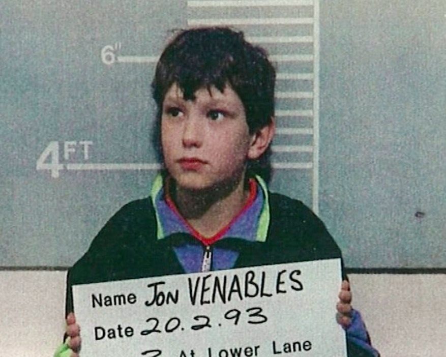 <em>Thompson and Jon Venables (pictured) were convicted of murdering two-year-old James (Getty)</em>