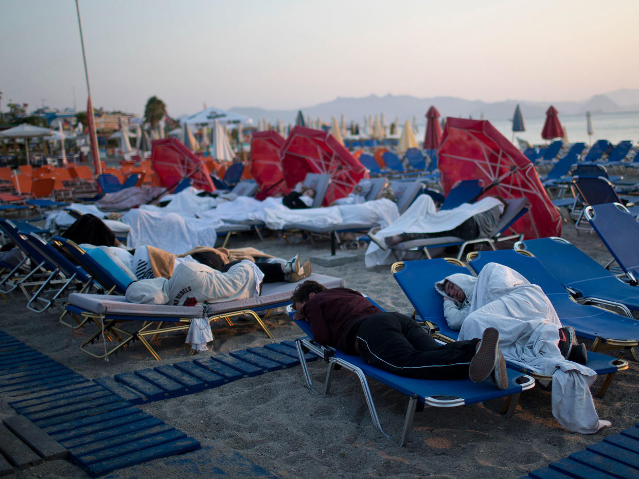 Damage from Friday's earthquake in Kos, which has now been hit by a series of aftershocks, including two particularly strong ones: AP